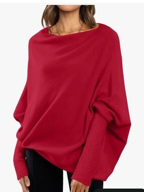 NWOT LILLUSORY Womens Batwing Oversized Sweaters, size medium. Retails for $47